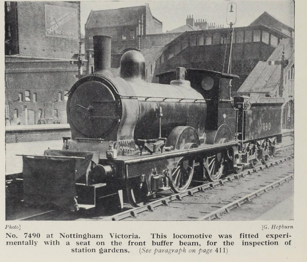 'Experimental station garden inspector' at Nottingham Victoria Station